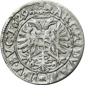 Śląsk, Panowanie habsburskie, Ferdynand II, 3 Krajcary Wrocław 1629 HR