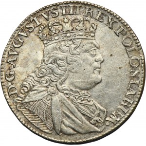 Augustus III of Poland, 18 Groschen Leipzig 1754 EC - RARE