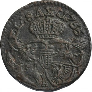 Augustus III of Poland, Groschen Guben 1755 H