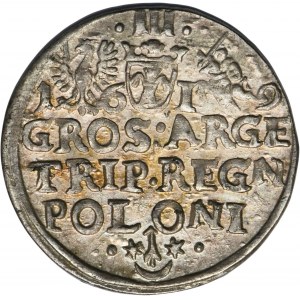 Sigismund III Vasa, 3 Groschen Krakau 1619