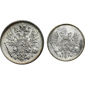 Set, Finland, Autonomy, Nicholas II, Penniä (2 pcs.)