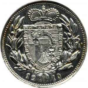 Liechtenstein, Johann II., 1 Krone Bern 1910