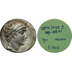 Griechenland, Seleukiden, Demetrius II. Nikator, Tetradrachma - ex. Mentor