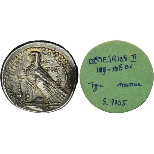 Griechenland, Seleukiden, Demetrius II. Nikator, Tetradrachma - ex. Mentor