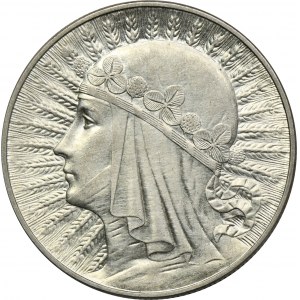 Głowa Kobiety, 10 złotych Warszawa 1933