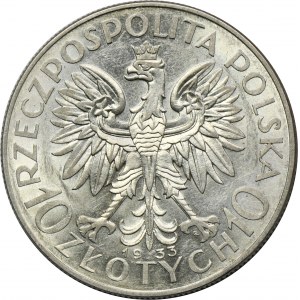 Głowa Kobiety, 10 złotych Warszawa 1933