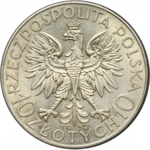 Głowa Kobiety, 10 złotych Warszawa 1932