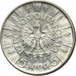 Piłsudski, 5 złotych 1936