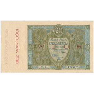 20 zlotých 1926 - MODEL - Séria A - čerstvý