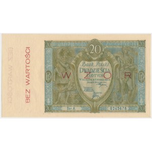 20 złotych 1926 - WZÓR - Ser.A - świeży