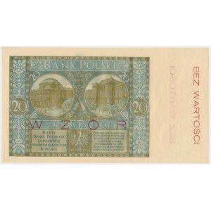 20 zlotých 1926 - MODEL - Séria A - čerstvý