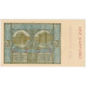 20 Zloty 1926 - MODELL - Ser.A - frisch