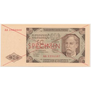 10 złotych 1948 - SPECIMEN - AA -