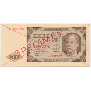 10 zlotých 1948 - SPECIMEN - L 9309... -