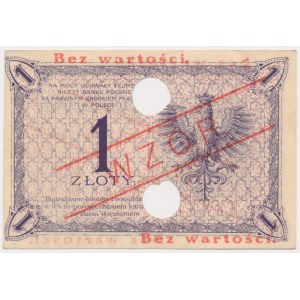 1 zl. 1919 - S.36 B - MODEL - č. 1893 -.