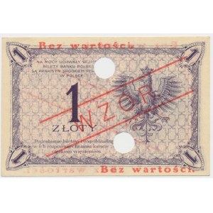 1 złoty 1919 - S.36 B - WZÓR - No. 1933 -