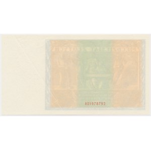 50 złotych 1936 - awers bez głównego druku -