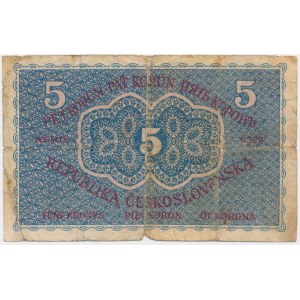 Tschechoslowakei, 5 Kronen 1919