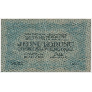 Československo, 1 koruna 1919