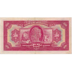 Czechosłowacja, 500 koron 1929 - WZÓR -