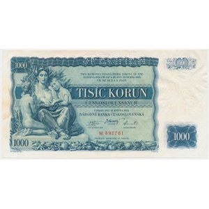 Tschechoslowakei, 1.000 Kronen 1934 - MODELL -.