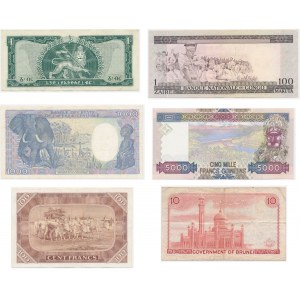 Africa, lot of 6 banknotes