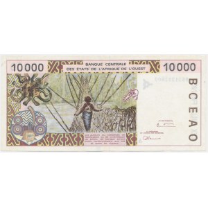 Západní Afrika, 10 000 franků (1992-2001)