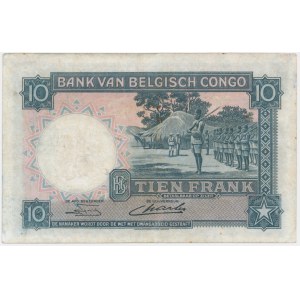 Kongo, 10 frankov 1949