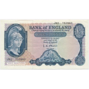 Vereinigtes Königreich, £5 (1961-1963)