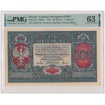 100 marek 1916 - Jenerał - 7 cyfr - PMG 63 - RZADKOŚĆ w unikalnym stanie