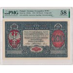 100 marek 1916 - Jenerał - 6 cyfr - PMG 58 - OKAZOWY