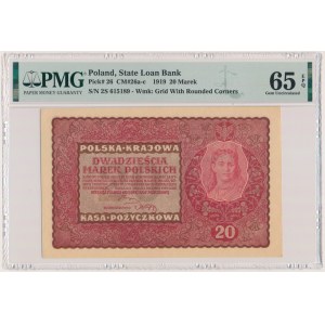 20 značek 1919 - II Série S - PMG 65 EPQ