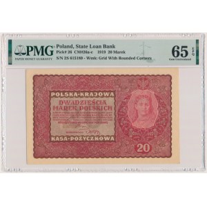 20 známok 1919 - II séria S - PMG 65 EPQ