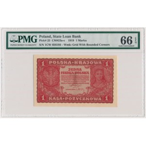 1 marka 1919 - I Serja CW - PMG 66 EPQ