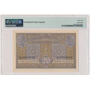 20 Mark 1916 - Allgemein - PMG 64 EPQ - SCHÖN