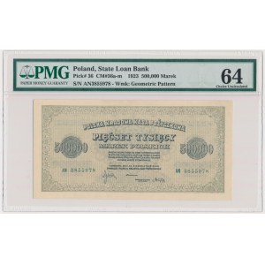 500,000 mark 1923 - AN - 7 figures - PMG 64 - RARE