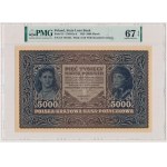 5.000 marek 1920 - III Serja A - PMG 67 EPQ