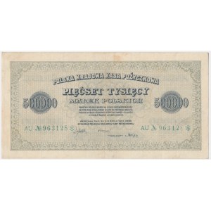 500,000 mark 1923 - AU - 6 figures with ❊ - VERY RARE