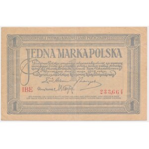 1 marka 1919 - IBE - przesunięty numerator
