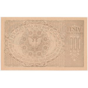 1 000 mariek 1919 - bez označenia série