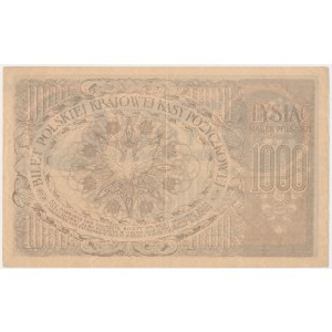 1.000 Mark 1919 - Diversionsfälschung mit Wasserzeichen