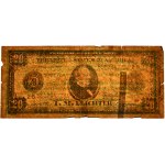 Flugblatt als 20-Dollar-Note gedruckt 1914