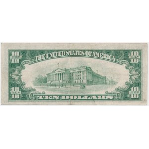 USA, Green Seal, Chicago, $10 1934 - Julian &amp; Snyder -.