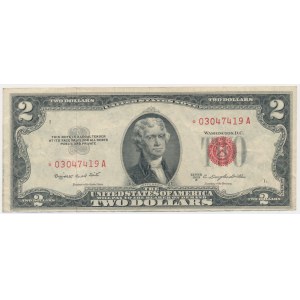 USA, Červená pečeť, $2 1953 ★ - Smith &amp; Dillon -.
