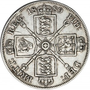 Großbritannien, Victoria, Doppelflorin (4 Shillings) London 1889