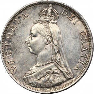 Great Britain, Victoria, Double florin (4 Shillings) London 1890