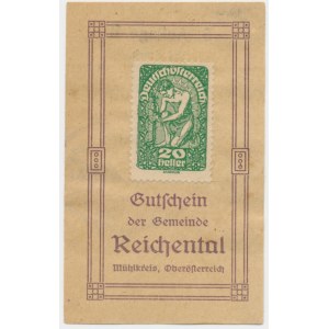 Rakúsko (Reichental), 20 hallerzy 1920