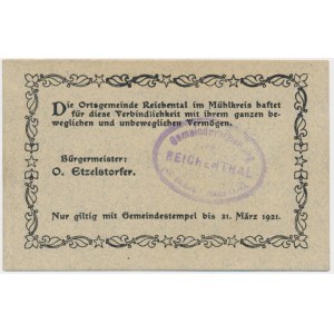 Austria (Reichental), 4 Haller 1920