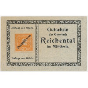 Österreich (Reichental), 10 hallerzy 1920