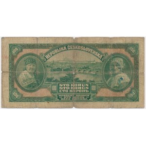 Czechosłowacja, 100 koron 1920 - Af -